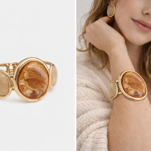 GOLDEN MARBLE CUFF