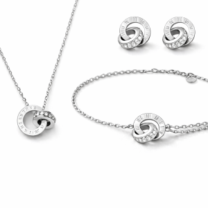 SILVER ROMAN CIRCLE SET