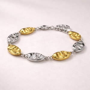 TWO TONE LINK BRACELET
