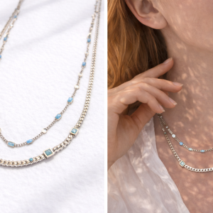 AZURE LAYERS NECKLACE