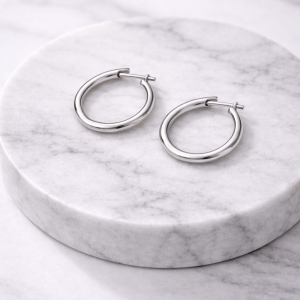 EVERYDAY SILVER HOOPS EARRINGS