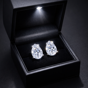 TEARDROP CRYSTAL CUT EARRINGS