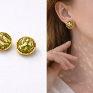 OLIVE GLOW EARRINGS