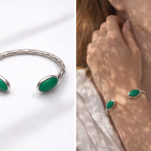 GREEN HARMONY CUFF BRACELET