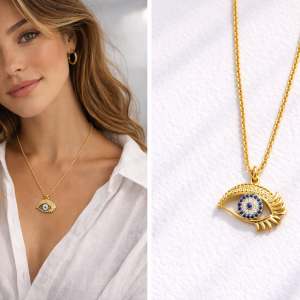 GOLDEN GUARDIAN EYE NECKLACE