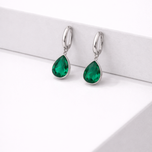 EMERALD DROP EARRINGS