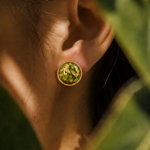 Olive Glow Earrings