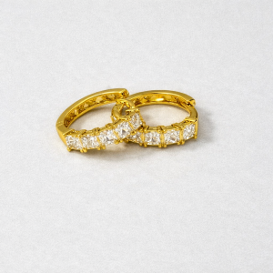 ETERNITY CRYSTAL HOOPS EARRINGS