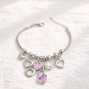 HEART CHARM BRACELET