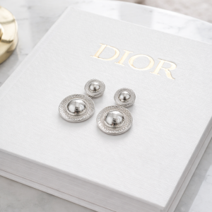 DISC SILVER EARRINGS