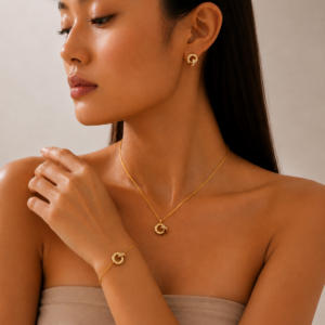 Golden Roman Circle Set