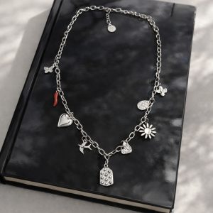 LUCKY IN SILVER NECKLACE