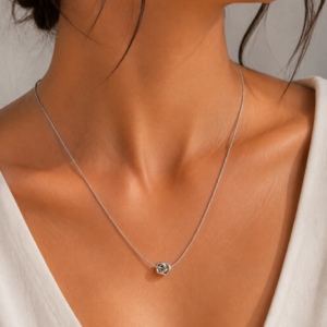 Infinity Knot Silver Necklace