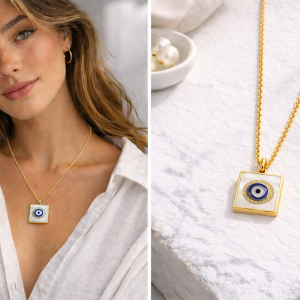 AURA EVIL EYE NECKLACE
