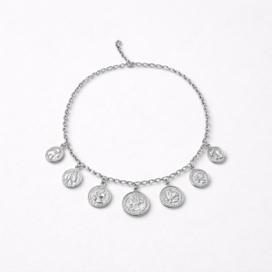 ICON COIN SILVER NECKLACE