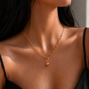 Layered Sphere Necklace
