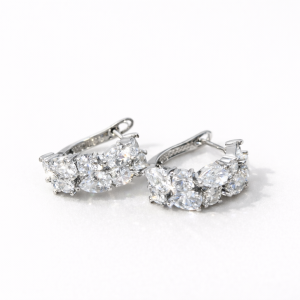 MARQUISE CRYSTAL HOOPS