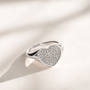Crystal Heart Ring