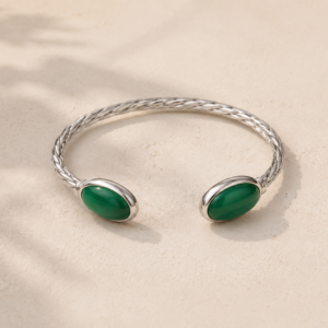 Green Harmony Cuff Bracelet
