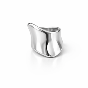 SILVER ELEGANT FLOW RING