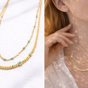 AZURE LAYERS NECKLACE
