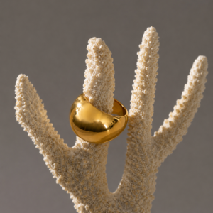 Golden Dome Statement Ring