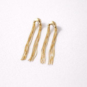 GOLDEN VEIL TASSEL EARRINGS