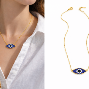 MINI OVAL EYE NECKLACE