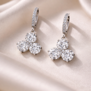 CRYSTAL BLOSSOM DROP EARRINGS