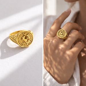 ATHENA COIN GOLDEN RING
