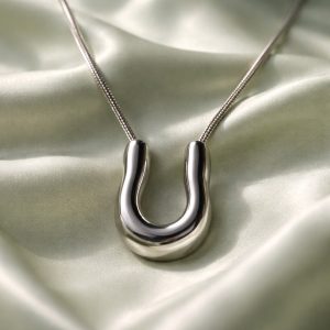 SILVER DROP NECKLACE