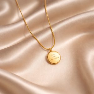 GOLDEN DISC NECKLACE