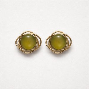 KNOT STONE EARRINGS