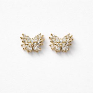 CRYSTAL BUTTERFLY EARRINGS