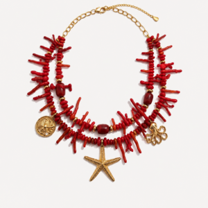 Maison Coral Ruby Necklace