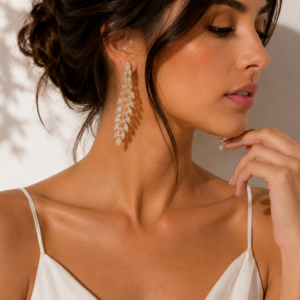 Diamond Rain Gold Earrings