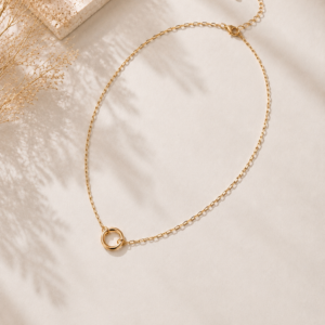 Charm Keeper Chain Κολιέ από Ανοξείδωτο Χειρουργικό Ατσάλι Επιχρυσωμένο