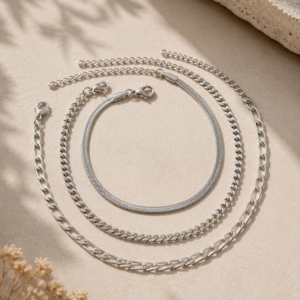 Golden Layers Anklet Set