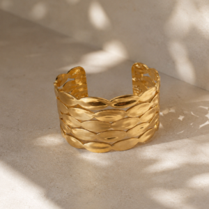 Morphea Collection – Επιχρυσωμένα Statement Βραχιόλια