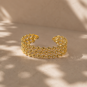 Morphea Collection – Επιχρυσωμένα Statement Βραχιόλια
