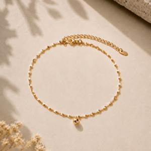 Golden Whisper Anklet