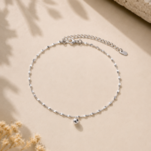 Silver Whisper Anklet